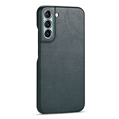 Samsung Galaxy S23 5G用ケース 高級感 手触り良いレザー柄 C05 サムスン グリーン