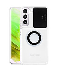 Samsung Galaxy S23 5G用極薄ソフトケース シリコンケース 耐衝撃 全面保護 クリア透明 アンド指輪 S01 サムスン ブラック