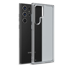 Samsung Galaxy S23 Ultra 5G用ハイブリットバンパーケース クリア透明 プラスチック カバー M02 サムスン クリア