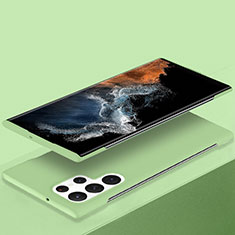 Samsung Galaxy S23 Ultra 5G用ハードケース プラスチック 質感もマット カバー P01 サムスン グリーン