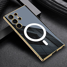 Samsung Galaxy S23 Ultra 5G用極薄ソフトケース シリコンケース 耐衝撃 全面保護 Mag-Safe 磁気 Magnetic AC1 サムスン ブラック