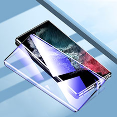 Samsung Galaxy S23 Ultra 5G用強化ガラス フル液晶保護フィルム アンチグレア ブルーライト サムスン ブラック