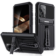 Samsung Galaxy S24 5G用ハイブリットバンパーケース スタンド プラスチック 兼シリコーン カバー A02 サムスン ブラック