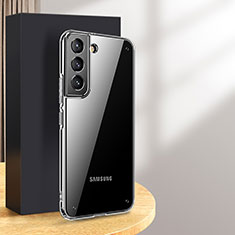 Samsung Galaxy S24 5G用極薄ソフトケース シリコンケース 耐衝撃 全面保護 クリア透明 H11 サムスン グレー