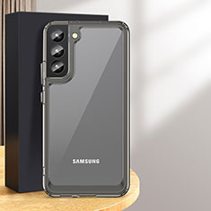 Samsung Galaxy S24 5G用ハイブリットバンパーケース クリア透明 プラスチック カバー M03 サムスン グレー