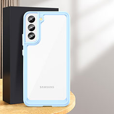 Samsung Galaxy S24 5G用ハイブリットバンパーケース クリア透明 プラスチック カバー M03 サムスン ネイビー