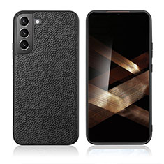 Samsung Galaxy S24 5G用ケース 高級感 手触り良いレザー柄 C08 サムスン ブラック