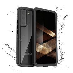 Samsung Galaxy S24 5G用完全防水ケース ハイブリットバンパーカバー 高級感 手触り良い 360度 サムスン ブラック