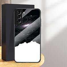 Samsung Galaxy S24 Plus 5G用ハイブリットバンパーケース プラスチック 星空 鏡面 カバー サムスン ホワイト