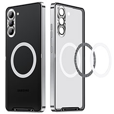 Samsung Galaxy S24 Plus 5G用ケース 高級感 手触り良い メタル兼プラスチック バンパー Mag-Safe 磁気 Magnetic LK1 サムスン シルバー