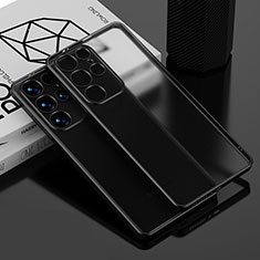 Samsung Galaxy S24 Ultra 5G用極薄ソフトケース シリコンケース 耐衝撃 全面保護 クリア透明 H02 サムスン ブラック