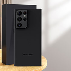 Samsung Galaxy S24 Ultra 5G用極薄ケース クリア透明 プラスチック 質感もマットU01 サムスン ブラック