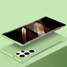 Samsung Galaxy S24 Ultra 5G用ハードケース プラスチック 質感もマット カバー P01 サムスン グリーン