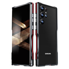 Samsung Galaxy S24 Ultra 5G用ケース 高級感 手触り良い アルミメタル 製の金属製 バンパー カバー LK1 サムスン レッド・ブラック
