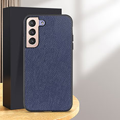 Samsung Galaxy S25 5G用ケース 高級感 手触り良いレザー柄 B03H サムスン ネイビー