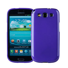 Samsung Galaxy S3 4G i9305用シリコンケース ソフトタッチラバー サムスン パープル