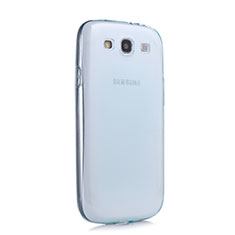 Samsung Galaxy S3 III i9305 Neo用極薄ソフトケース シリコンケース 耐衝撃 全面保護 クリア透明 サムスン ネイビー