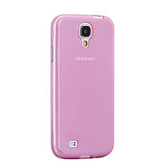 Samsung Galaxy S4 i9500 i9505用極薄ソフトケース シリコンケース 耐衝撃 全面保護 クリア透明 サムスン ピンク