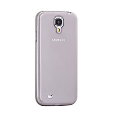 Samsung Galaxy S4 i9500 i9505用極薄ソフトケース シリコンケース 耐衝撃 全面保護 クリア透明 サムスン グレー