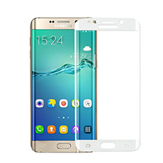 Samsung Galaxy S6 Edge+ Plus SM-G928F用強化ガラス フル液晶保護フィルム サムスン ホワイト