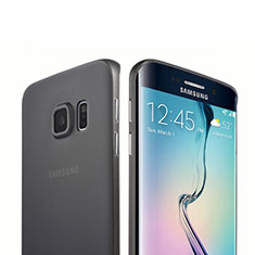 Samsung Galaxy S6 Edge SM-G925用シリコンケース ソフトタッチラバー 質感もマット サムスン ブラック