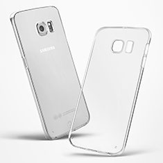 Samsung Galaxy S6 Edge SM-G925用極薄ソフトケース シリコンケース 耐衝撃 全面保護 クリア透明 カバー サムスン クリア