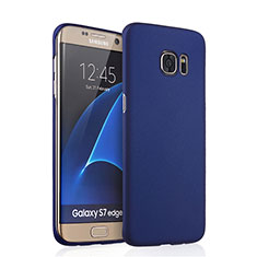 Samsung Galaxy S7 Edge G935F用ハードケース プラスチック 質感もマット サムスン ネイビー