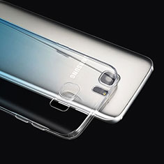 Samsung Galaxy S7 Edge G935F用極薄ソフトケース グラデーション 勾配色 クリア透明 サムスン ネイビー