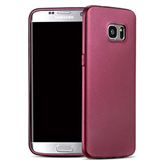 Samsung Galaxy S7 Edge G935F用シリコンケース ソフトタッチラバー サムスン パープル