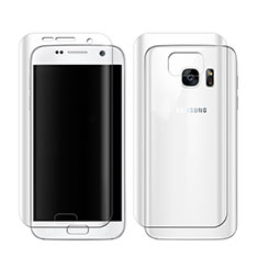 Samsung Galaxy S7 G930F G930FD用高光沢 液晶保護フィルム 背面保護フィルム同梱 サムスン クリア