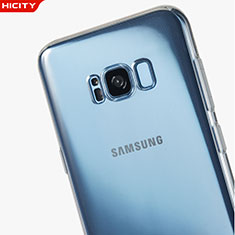 Samsung Galaxy S8用極薄ソフトケース シリコンケース 耐衝撃 全面保護 クリア透明 T07 サムスン クリア