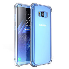Samsung Galaxy S8用極薄ソフトケース シリコンケース 耐衝撃 全面保護 クリア透明 T11 サムスン クリア