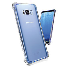 Samsung Galaxy S8用極薄ソフトケース シリコンケース 耐衝撃 全面保護 クリア透明 T19 サムスン クリア