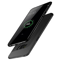 Samsung Galaxy S8用ハードケース プラスチック 質感もマット P02 サムスン ブラック