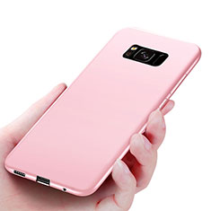 Samsung Galaxy S8用極薄ソフトケース シリコンケース 耐衝撃 全面保護 S06 サムスン ピンク
