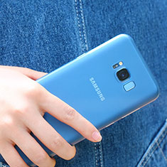 Samsung Galaxy S8用極薄ソフトケース シリコンケース 耐衝撃 全面保護 クリア透明 H07 サムスン クリア