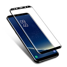 Samsung Galaxy S8用強化ガラス フル液晶保護フィルム F10 サムスン ブラック