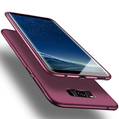 Samsung Galaxy S8 Plus用シリコンケース ソフトタッチラバー サムスン パープル