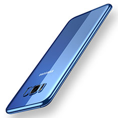 Samsung Galaxy S8 Plus用極薄ソフトケース シリコンケース 耐衝撃 全面保護 クリア透明 H05 サムスン ネイビー