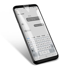 Samsung Galaxy S8 Plus用強化ガラス フル液晶保護フィルム F09 サムスン ブラック
