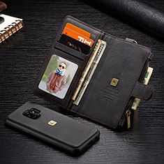 Samsung Galaxy S9用手帳型 レザーケース スタンド カバー T01 サムスン ブラック