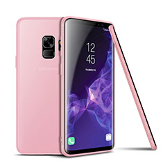 Samsung Galaxy S9用極薄ソフトケース シリコンケース 耐衝撃 全面保護 サムスン ピンク