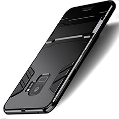 Samsung Galaxy S9用ハイブリットバンパーケース スタンド プラスチック 兼シリコーン サムスン ブラック