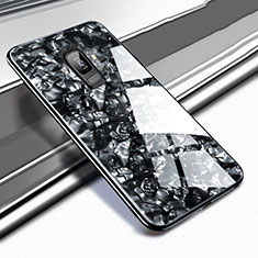 Samsung Galaxy S9用ハイブリットバンパーケース プラスチック 鏡面 カバー M02 サムスン ブラック