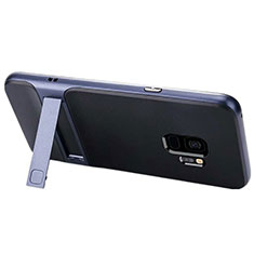 Samsung Galaxy S9用ハイブリットバンパーケース スタンド プラスチック 兼シリコーン カバー A02 サムスン ブルー