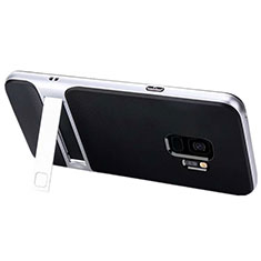 Samsung Galaxy S9用ハイブリットバンパーケース スタンド プラスチック 兼シリコーン カバー A02 サムスン ホワイト