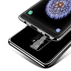 Samsung Galaxy S9 Plus用極薄ソフトケース シリコンケース 耐衝撃 全面保護 クリア透明 T15 サムスン ブラック