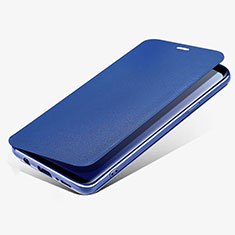 Samsung Galaxy S9 Plus用手帳型 レザーケース スタンド L02 サムスン ネイビー