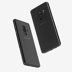 Samsung Galaxy S9 Plus用極薄ケース クリア透明 プラスチック T01 サムスン ブラック