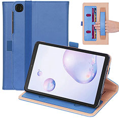 Samsung Galaxy Tab A7 4G 10.4 SM-T505用手帳型 レザーケース スタンド カバー L03 サムスン ネイビー